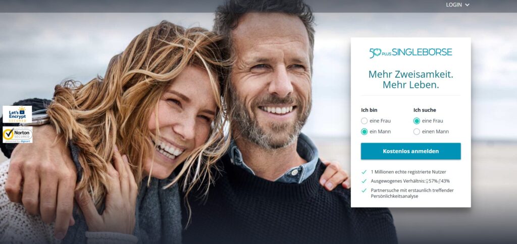 50plus Singlebörse Startseite