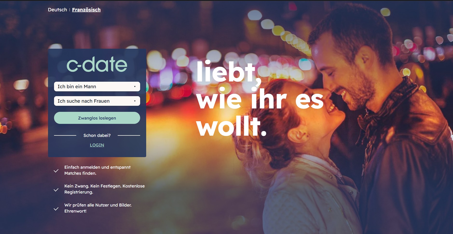 C-Date Startseite Schweiz