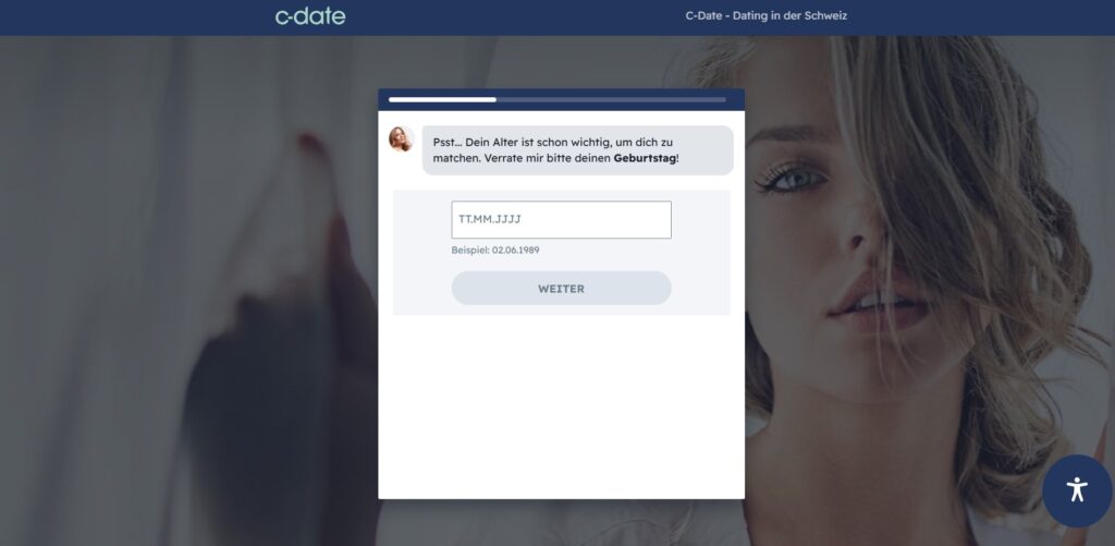 Kostenlose Registrierung bei C-Date