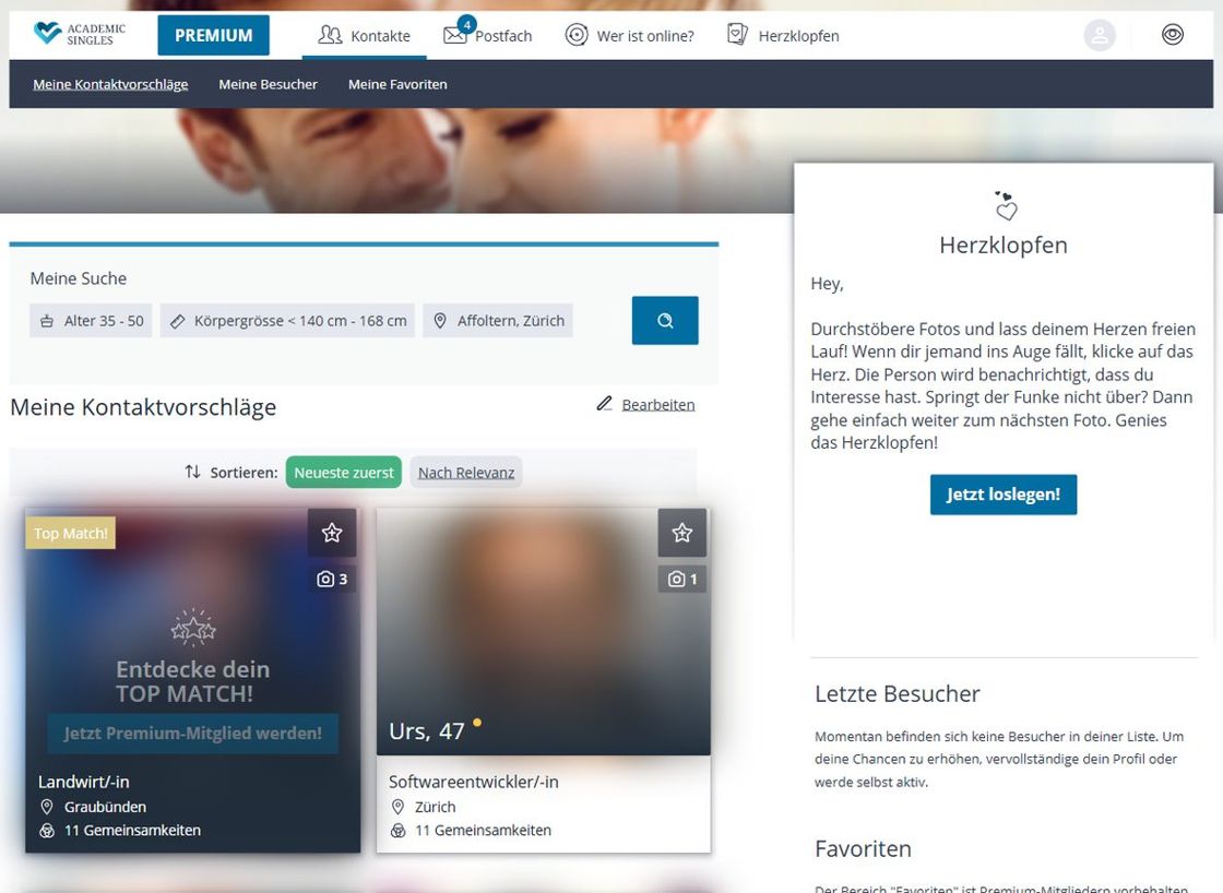 Academic Singles Partnervorschläge