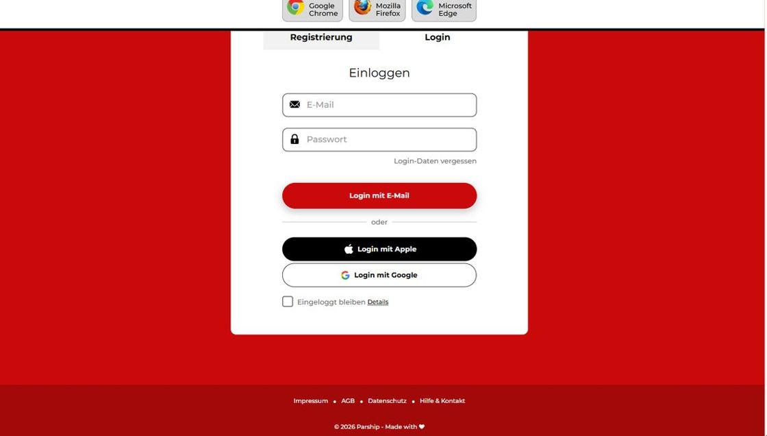 Parship login